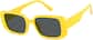 Angle view of Rectangle Sunglasses T01352212 in Yellow thumbnail