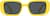 Front view of Rectangle Sunglasses T01352212 in Yellow thumbnail