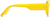 Side view of Rectangle Sunglasses T01352212 in Yellow thumbnail