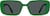 Front view of Rectangle Sunglasses T01352412 in Green thumbnail