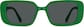 Front view of Rectangle Sunglasses T01352412 in Green thumbnail
