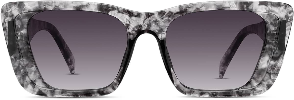 Front view of Rectangle Sunglasses T01411217 in Pattern