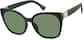 Angle view of Cat-Eye Sunglasses T01422424 in Green thumbnail