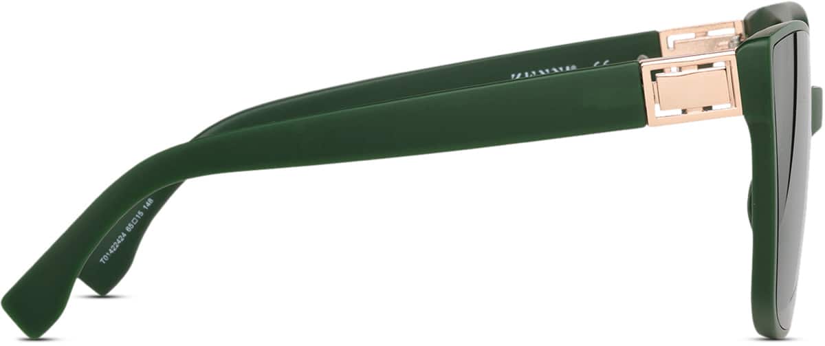 Side view of Cat-Eye Sunglasses T01422424 in Green