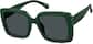 Angle view of Square Sunglasses T01432412 in Green thumbnail