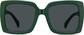 Front view of Square Sunglasses T01432412 in Green thumbnail