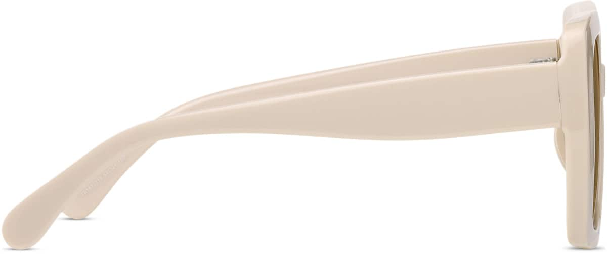 Side view of Square Sunglasses T01433315 in Cream