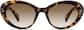 Front view of Cat-Eye Sunglasses T01442515 in Tortoiseshell thumbnail
