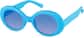 Angle view of Oval Sunglasses T01451616 in Blue thumbnail