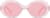 Front view of Oval Sunglasses T01451919 in Pink thumbnail