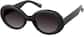 Angle view of Oval Sunglasses T01452112 in Black thumbnail