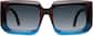 Front view of Square Sunglasses T01461512 in Brown thumbnail