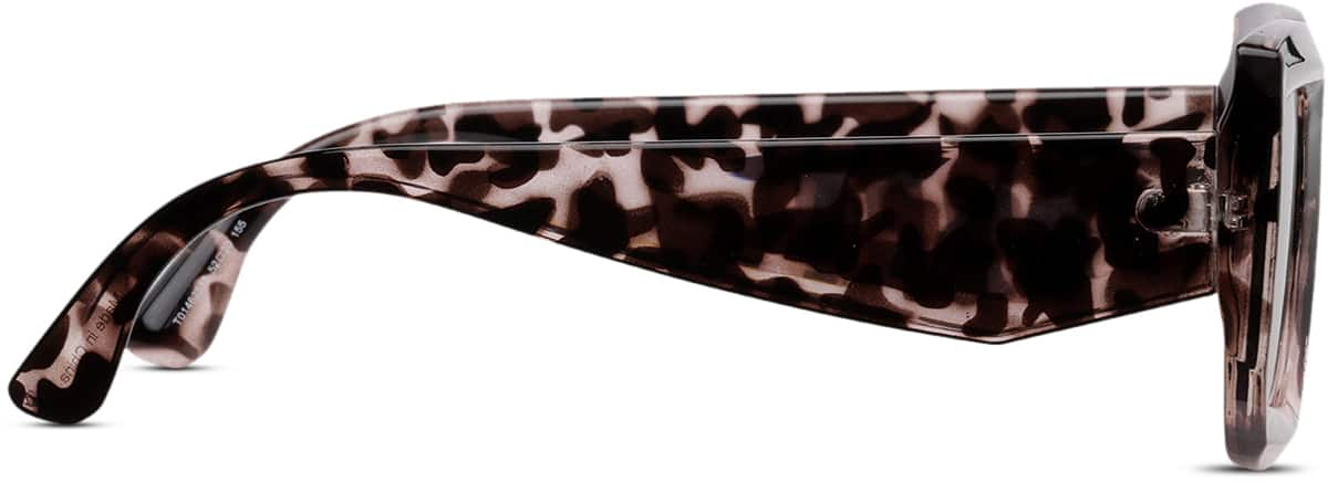 Side view of Rectangle Sunglasses T01462515 in Tortoiseshell