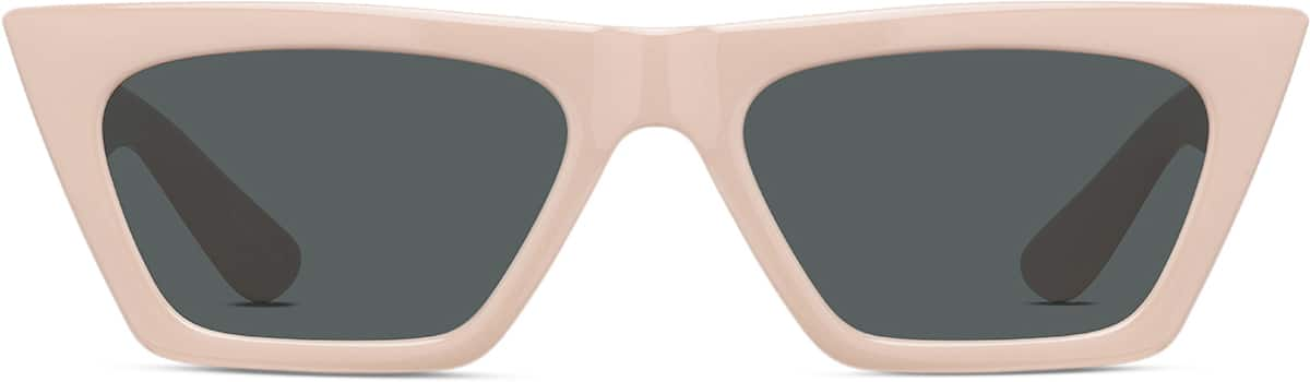 Front view of Cat-Eye Sunglasses T01471512 in Brown