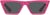 Front view of Cat-Eye Sunglasses T01471912 in Pink thumbnail