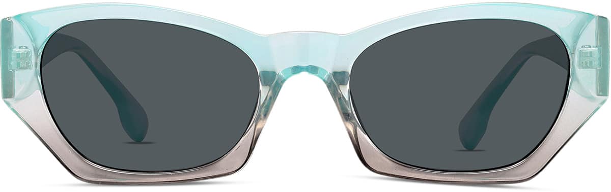 Front view of Cat-Eye Sunglasses T01481612 in Blue