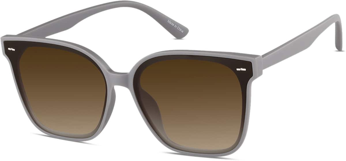 Angle view of Square Sunglasses T01491215 in Gray