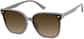 Angle view of Square Sunglasses T01491215 in Gray thumbnail