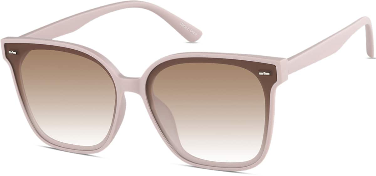 Angle view of Square Sunglasses T01491915 in Pink