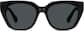 Front view of Square Sunglasses T01512112 in Black thumbnail