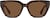 Front view of Square Sunglasses T01512515 in Tortoiseshell thumbnail