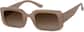 Angle view of Rectangle Sunglasses T01521512 in Brown thumbnail