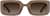 Front view of Rectangle Sunglasses T01521512 in Brown thumbnail