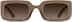 Rectangle Sunglasses T01521512 in Brown