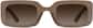Front view of Rectangle Sunglasses T01521512 in Brown thumbnail