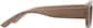 Side view of Rectangle Sunglasses T01521512 in Brown thumbnail