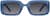 Front view of Rectangle Sunglasses T01521616 in Blue thumbnail