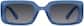Front view of Rectangle Sunglasses T01521616 in Blue thumbnail