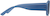Side view of Rectangle Sunglasses T01521616 in Blue thumbnail