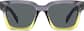Front view of Square Sunglasses T01541212 in Gray thumbnail