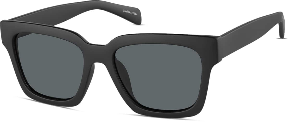 Angle view of Square Sunglasses T01542112 in Black