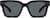 Front view of Square Sunglasses T01542112 in Black thumbnail