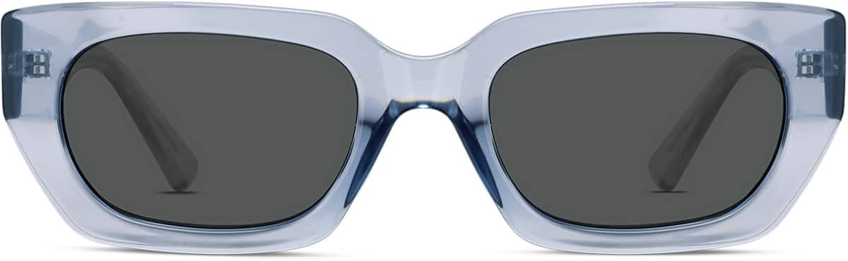 Front view of Geometric Sunglasses T01551612 in Blue