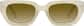 Front view of Geometric Sunglasses T01553315 in Cream thumbnail