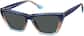 Angle view of Cat-Eye Sunglasses T01571612 in Blue thumbnail