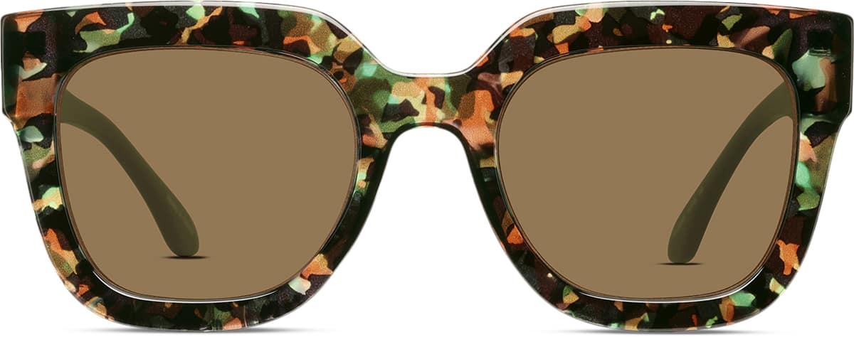 Front view of Square Sunglasses T01592424 in Pattern