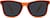 Front view of Kids' Square Sunglasses T01604212 in Orange thumbnail