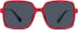 Kids' Square Sunglasses T01611812 in Red