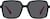 Front view of Kids' Square Sunglasses T01612112 in Black thumbnail