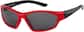 Angle view of Kids' Wrap-Around Sunglasses T01641812 in Red thumbnail