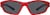 Front view of Kids' Rectangle Sunglasses T01641812 in Red thumbnail