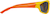 Side view of Kids' Rectangle Sunglasses T01642212 in Yellow thumbnail