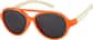 Angle view of Kids' Aviator Sunglasses T01654212 in Orange thumbnail
