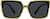 Front view of Kids' Square Sunglasses T01672412 in Green thumbnail