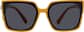 Front view of Square Sunglasses T01674212 in Orange thumbnail