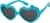 Angle view of Kids' Heart Sunglasses T01681612 in Blue thumbnail